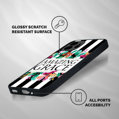 Amazing Grace Shockproof Hybrid Protection (Metal + TPU) Back Case Cover