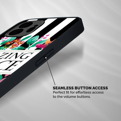 Amazing Grace Shockproof Hybrid Protection (Metal + TPU) Back Case Cover