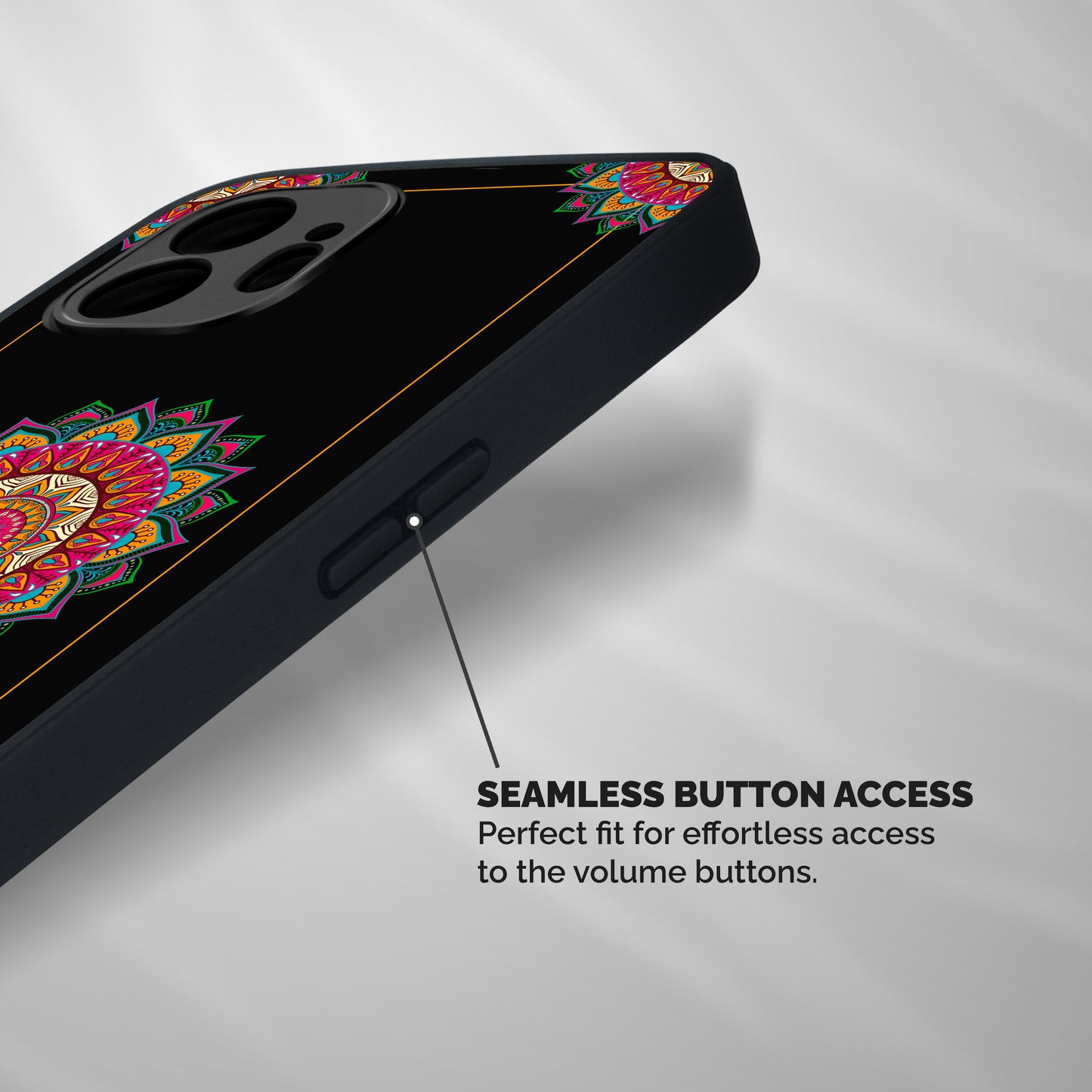 Amazing Mandala Art Shockproof Hybrid Protection (Metal + TPU) Back Case Cover