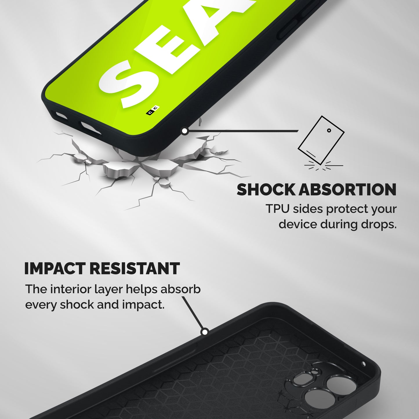 Amazing Sea Shockproof Hybrid Protection (Metal + TPU) Back Case Cover