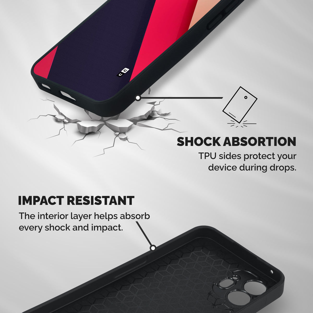 Amazing Shades Shockproof Hybrid Protection (Metal + TPU) Back Case Cover