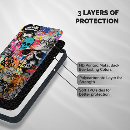 Amazing Street Art Shockproof Hybrid Protection (Metal + TPU) Back Case Cover