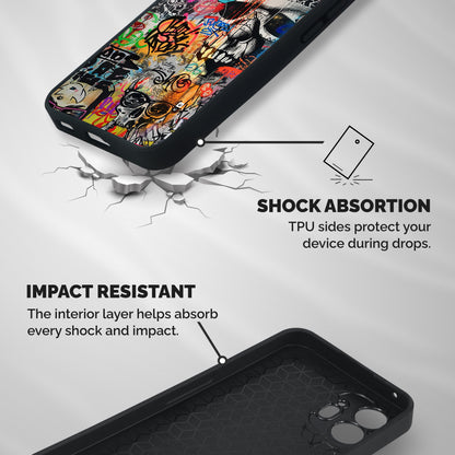 Amazing Street Art Shockproof Hybrid Protection (Metal + TPU) Back Case Cover
