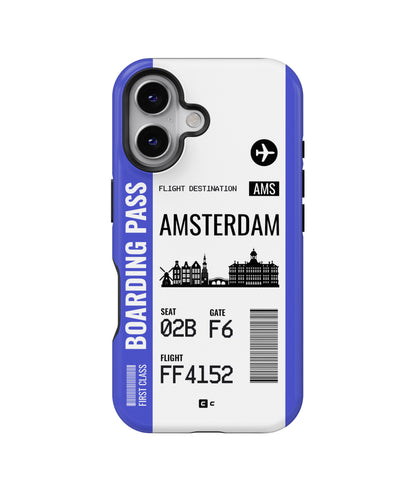 Amsterdam Boarding Pass MagSafe Bumper Case