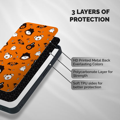 Amuse Halloween Shockproof Hybrid Protection (Metal + TPU) Back Case Cover