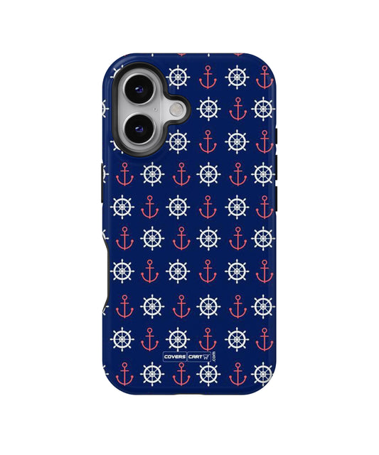 Anchor Pattern Blue MagSafe Bumper Case