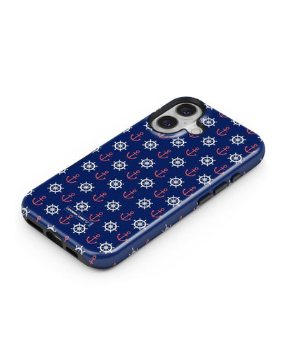 Anchor Pattern Blue MagSafe Bumper Case
