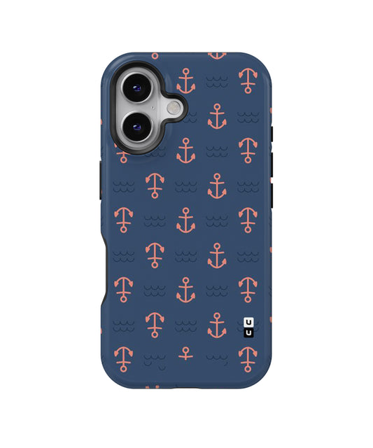 Anchor Sea Blue MagSafe Bumper Case