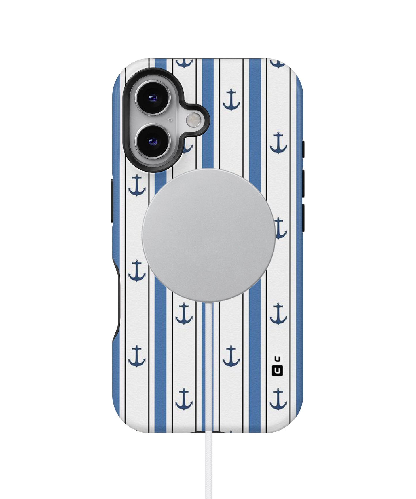 Anchor Stripe Lines MagSafe Bumper Case