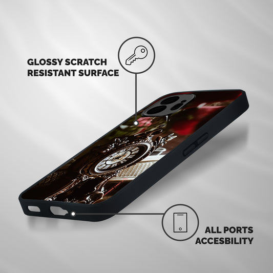 Ancient Clock Shockproof Hybrid Protection (Metal + TPU) Back Case Cover