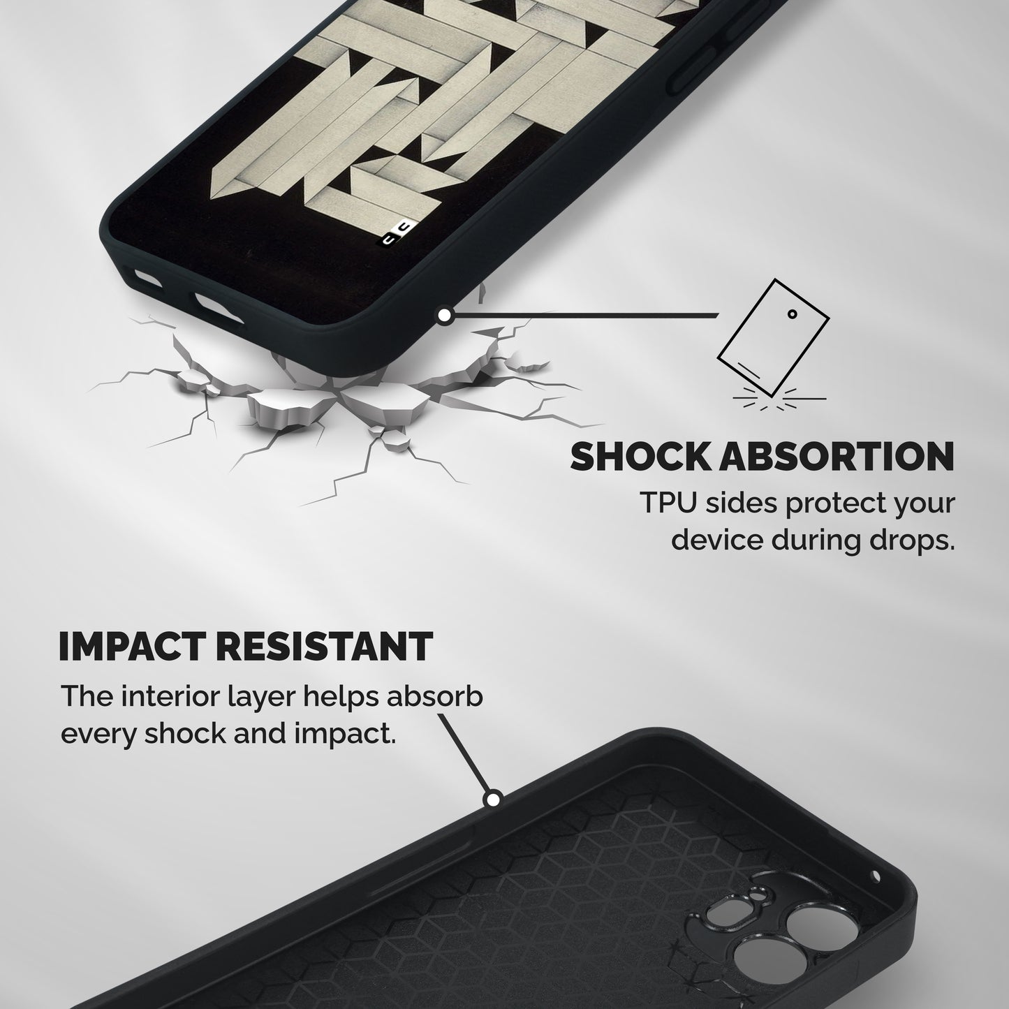 Ancient Rugged Shockproof Hybrid Protection (Metal + TPU) Back Case Cover