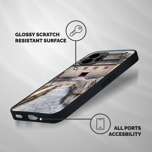 Ancient Strairs Shockproof Hybrid Protection (Metal + TPU) Back Case Cover