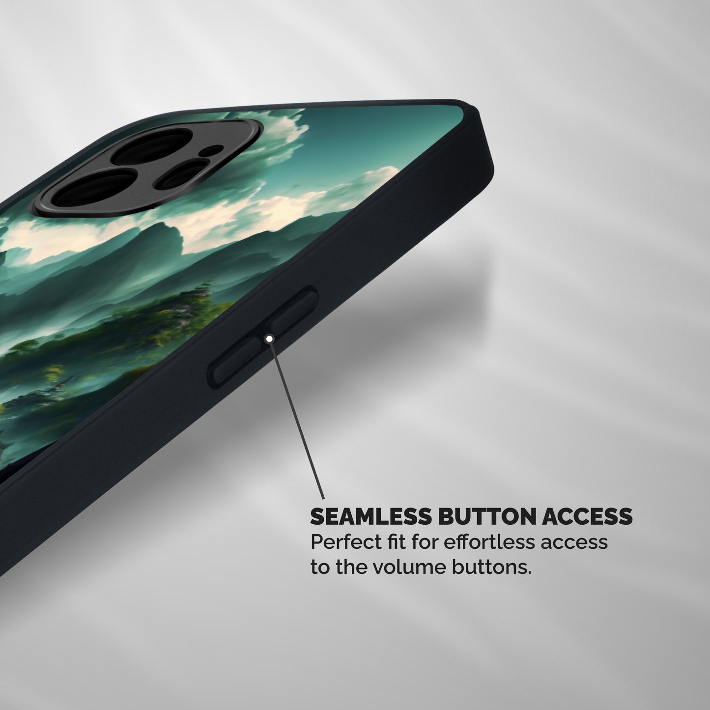 Ancient Village Shockproof Hybrid Protection (Metal + TPU) Back Case Cover