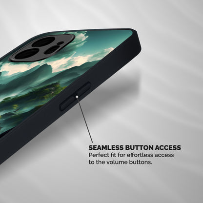Ancient Village Shockproof Hybrid Protection (Metal + TPU) Back Case Cover