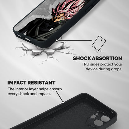 Angry Goku Shockproof Hybrid Protection (Metal + TPU) Back Case Cover