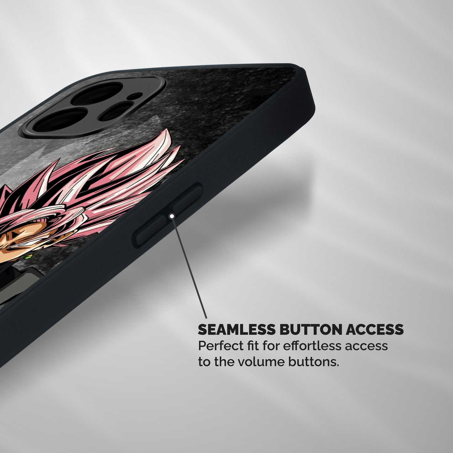 Angry Goku Shockproof Hybrid Protection (Metal + TPU) Back Case Cover