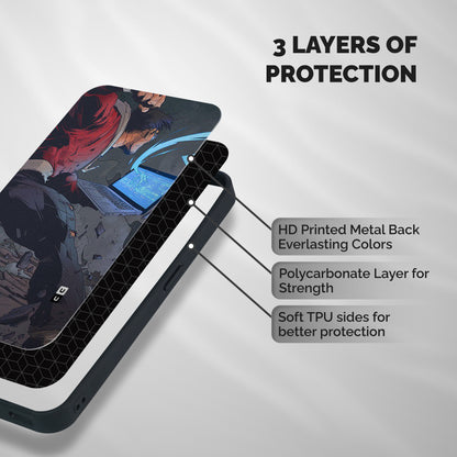 Angry Programmer Shockproof Hybrid Protection (Metal + TPU) Back Case Cover