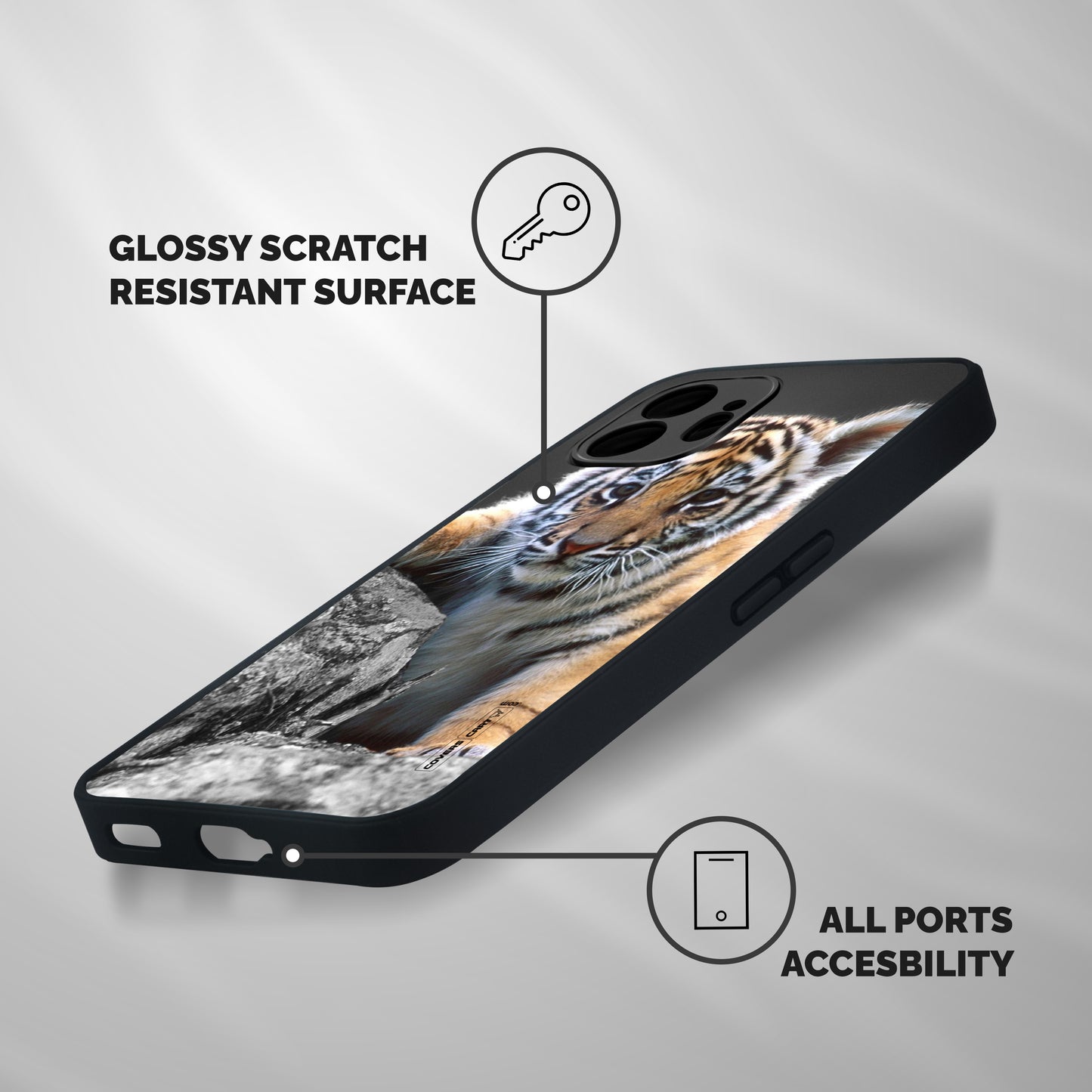Animal Beauty Shockproof Hybrid Protection (Metal + TPU) Back Case Cover