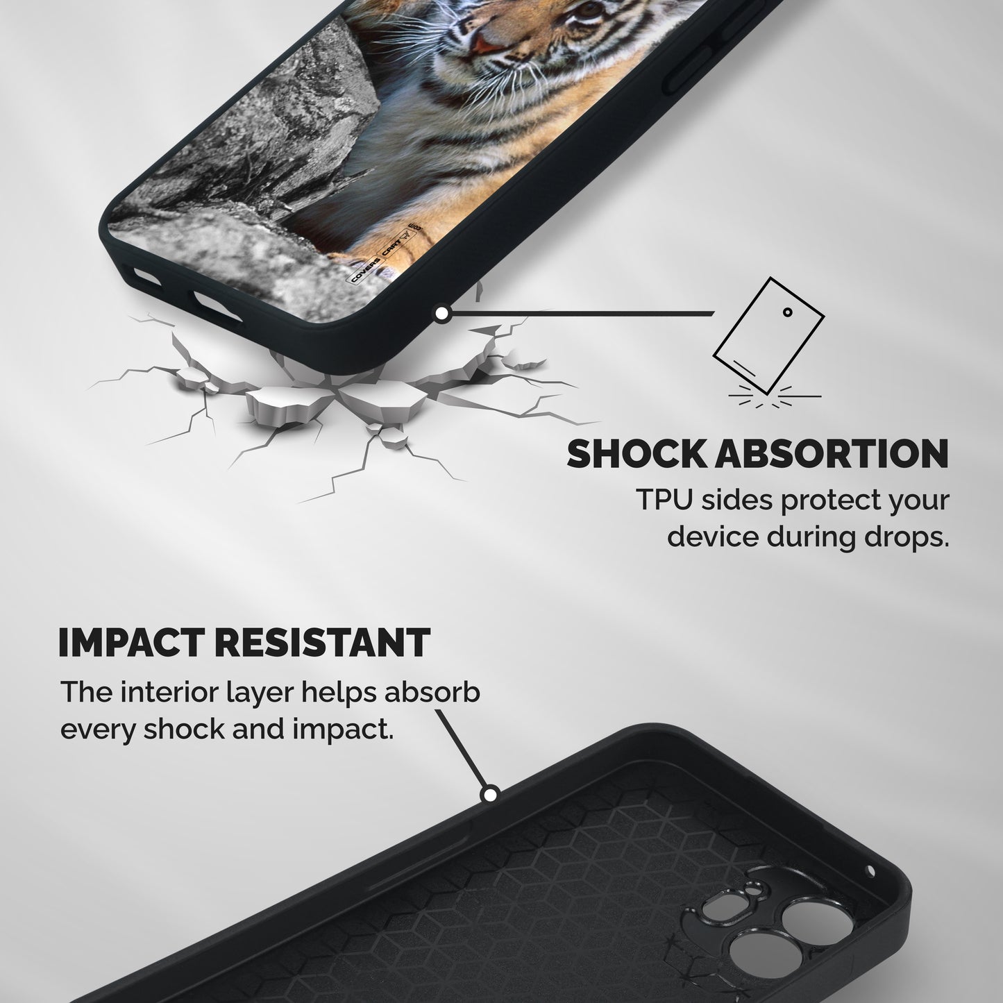 Animal Beauty Shockproof Hybrid Protection (Metal + TPU) Back Case Cover
