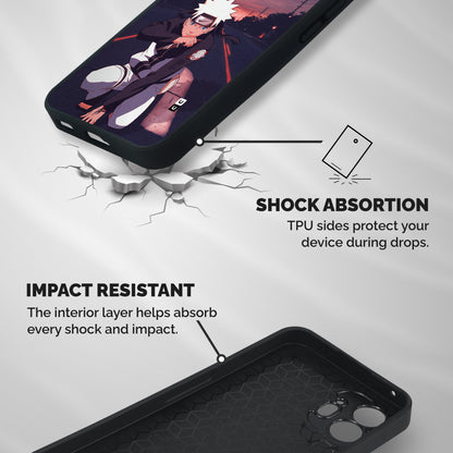 Anime Naruto Aesthetic Shockproof Hybrid Protection (Metal + TPU) Back Case Cover