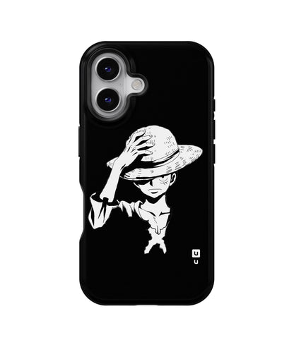Anime One Piece Luffy Silhouette MagSafe Bumper Case