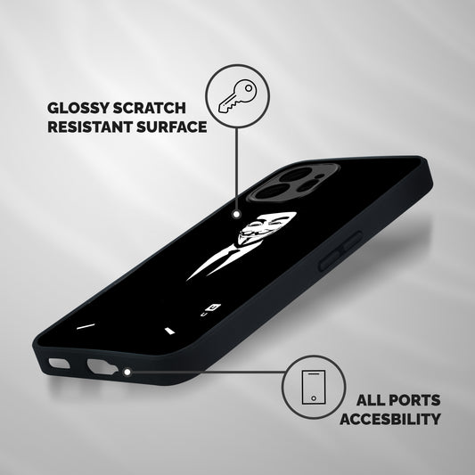 Anonymous Cool Gentleman Shockproof Hybrid Protection (Metal + TPU) Back Case Cover