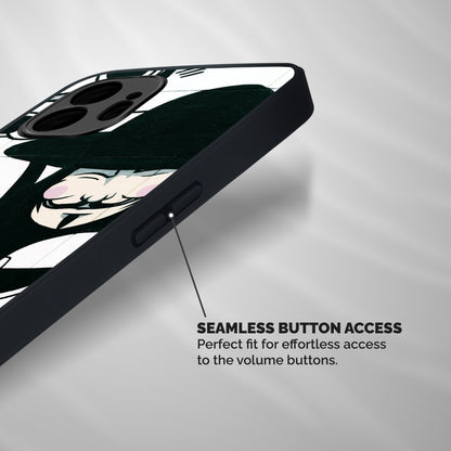 Anonymous Hat Shockproof Hybrid Protection (Metal + TPU) Back Case Cover