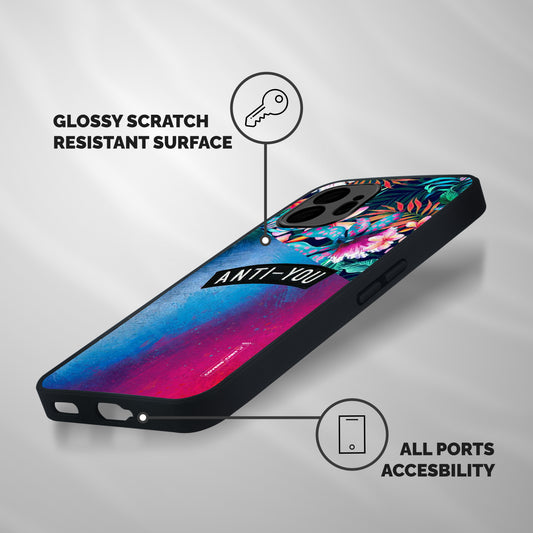 Anti You Shockproof Hybrid Protection (Metal + TPU) Back Case Cover