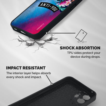 Anti You Shockproof Hybrid Protection (Metal + TPU) Back Case Cover