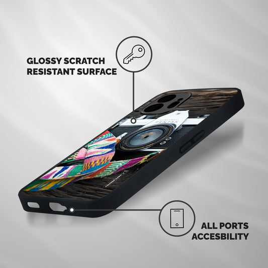Antique Camera Shockproof Hybrid Protection (Metal + TPU) Back Case Cover