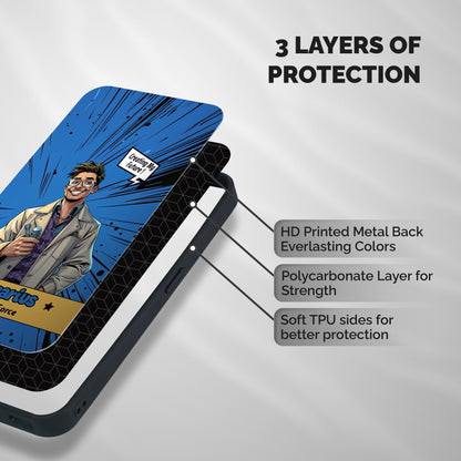 Aquarius Force Shockproof Hybrid Protection (Metal + TPU) Back Case Cover