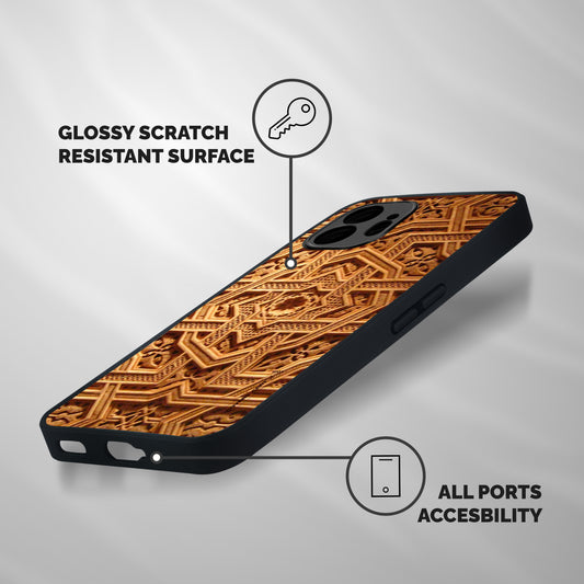 Archaic Wall Shockproof Hybrid Protection (Metal + TPU) Back Case Cover