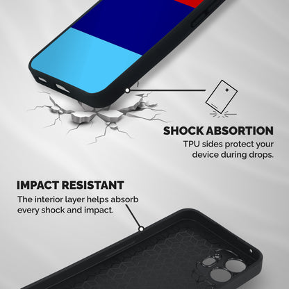 Armed Forces Stripes Shockproof Hybrid Protection (Metal + TPU) Back Case Cover