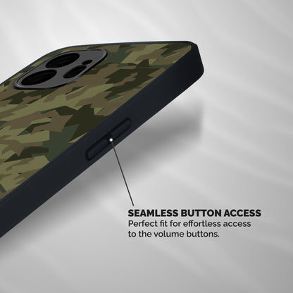 Army Abstract Shockproof Hybrid Protection (Metal + TPU) Back Case Cover