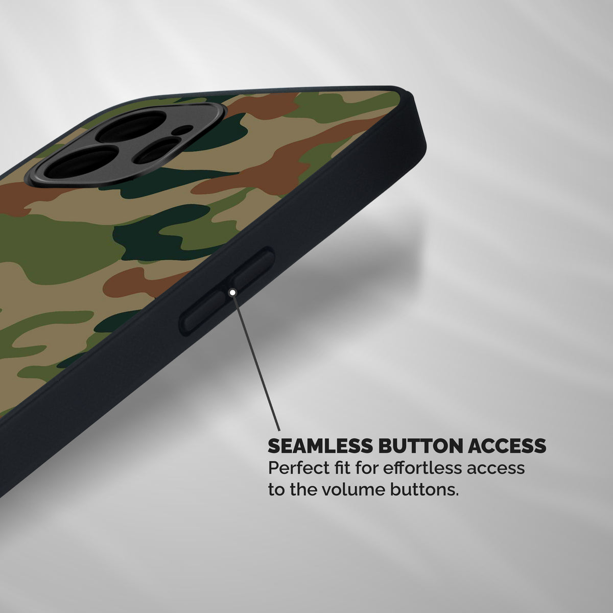Army Camouflage Shockproof Hybrid Protection (Metal + TPU) Back Case Cover