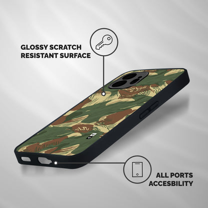 Army Design Shockproof Hybrid Protection (Metal + TPU) Back Case Cover