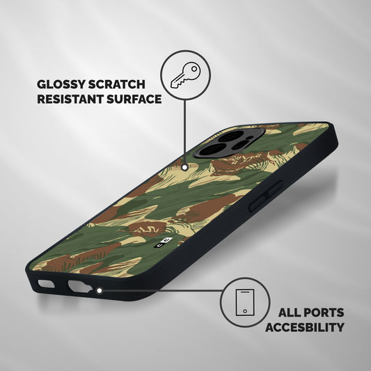 Army Design Shockproof Hybrid Protection (Metal + TPU) Back Case Cover
