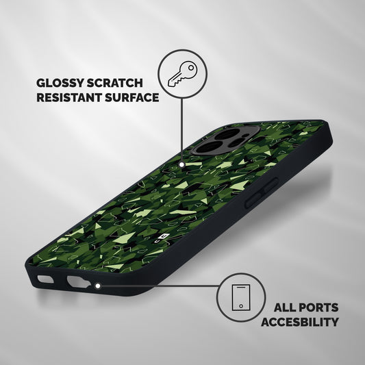 Army Shape Design Shockproof Hybrid Protection (Metal + TPU) Back Case Cover