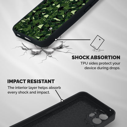 Army Shape Design Shockproof Hybrid Protection (Metal + TPU) Back Case Cover