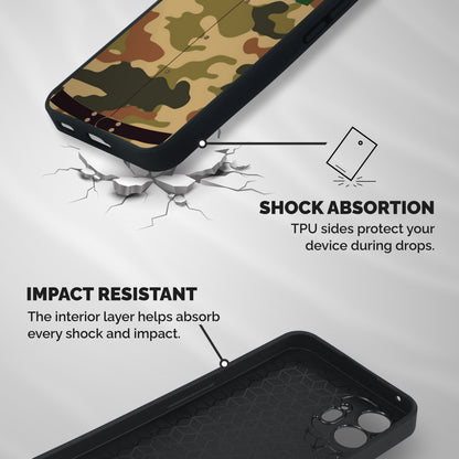 Army Uniform Shockproof Hybrid Protection (Metal + TPU) Back Case Cover