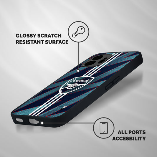 Arsenal Football Club Shockproof Hybrid Protection (Metal + TPU) Back Case Cover
