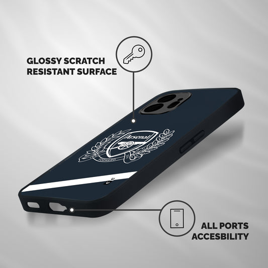 Arsenal Forward Shockproof Hybrid Protection (Metal + TPU) Back Case Cover