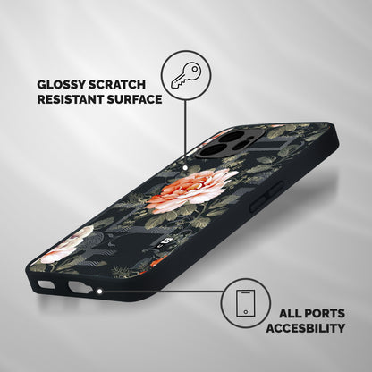 Art And Floral Shockproof Hybrid Protection (Metal + TPU) Back Case Cover