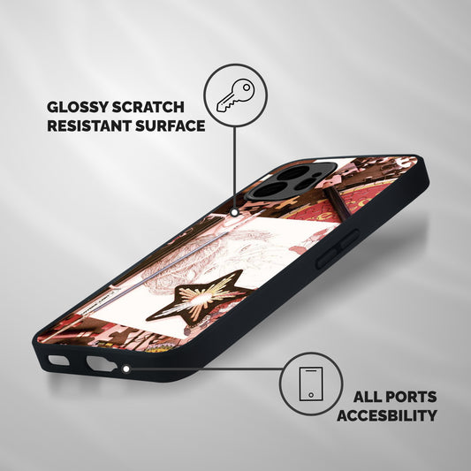Artistic Messy Shockproof Hybrid Protection (Metal + TPU) Back Case Cover