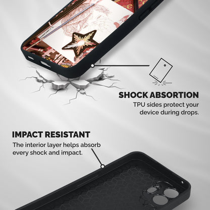 Artistic Messy Shockproof Hybrid Protection (Metal + TPU) Back Case Cover