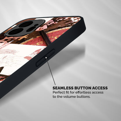 Artistic Messy Shockproof Hybrid Protection (Metal + TPU) Back Case Cover