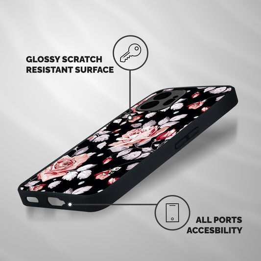 Artsy Floral Shockproof Hybrid Protection (Metal + TPU) Back Case Cover