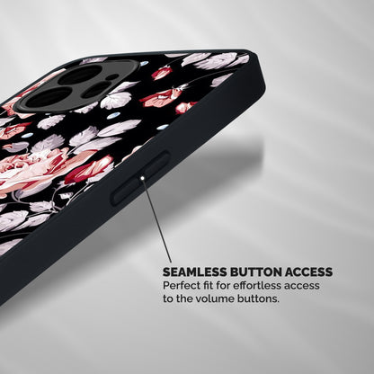 Artsy Floral Shockproof Hybrid Protection (Metal + TPU) Back Case Cover