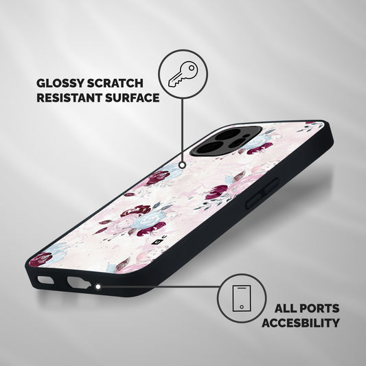 Artsy Florasy Shockproof Hybrid Protection (Metal + TPU) Back Case Cover