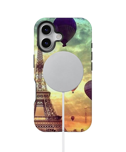 Artsy Hot Balloon and Tower MagSafe Bumper Case